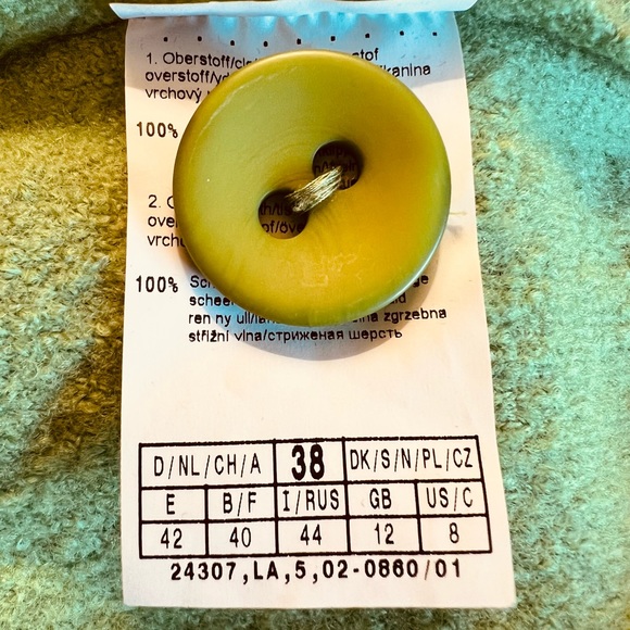 BIANCA Jacket Size 8 long Sleeves 100% fleece wool - Picture 16 of 16